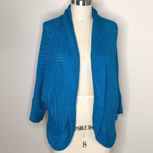 Lane Bryant Electric Blue Knit Cardigan Sweater, 18